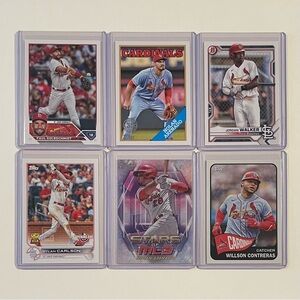Lot of 6 St. Louis Cardinals Topps MLB Baseball Cards